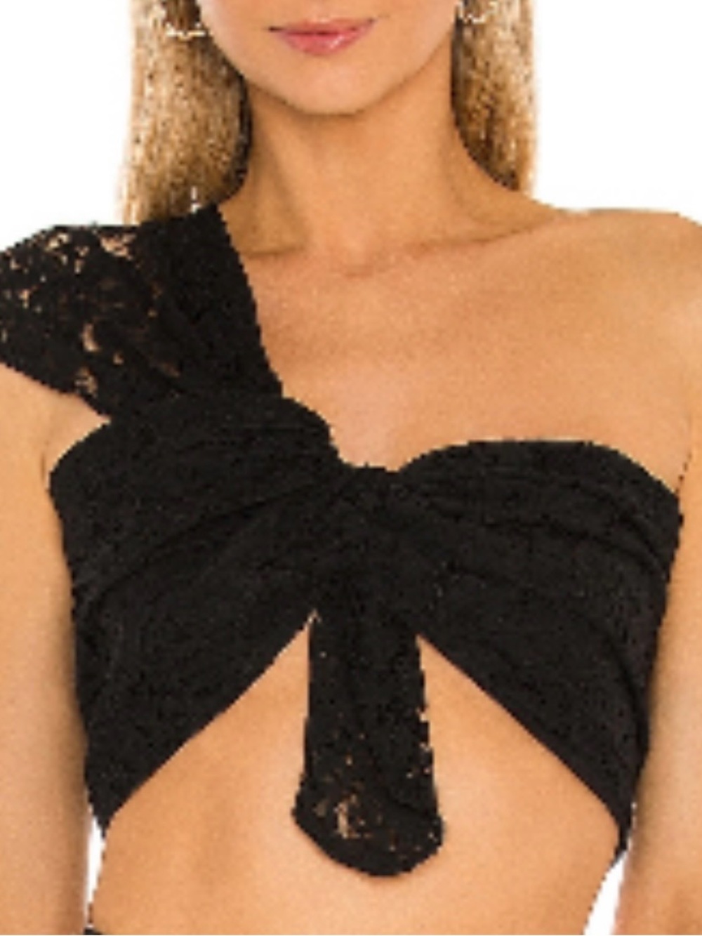 Just Bee Queen JBQ Lace One Shoulder Bandeau Strapless